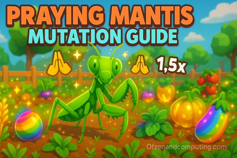 What Does the Praying Mantis Do in Grow a Garden Roblox?