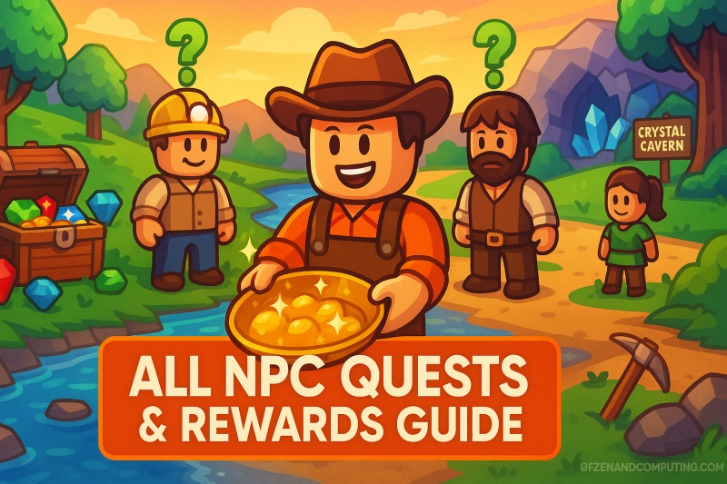 All NPC Quests and Rewards in Prospecting Roblox