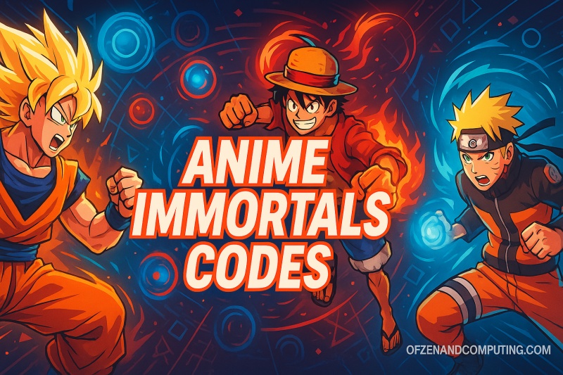 Anime Immortals Codes 2025