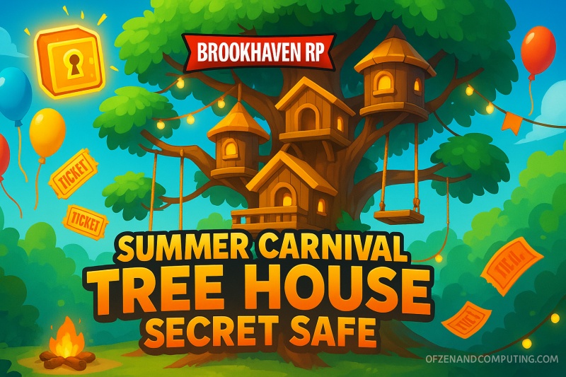 Brookhaven RP: Summer Carnival Tree House Secret Safe Location