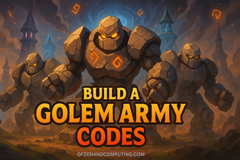 Build a Golem Army Codes 2025