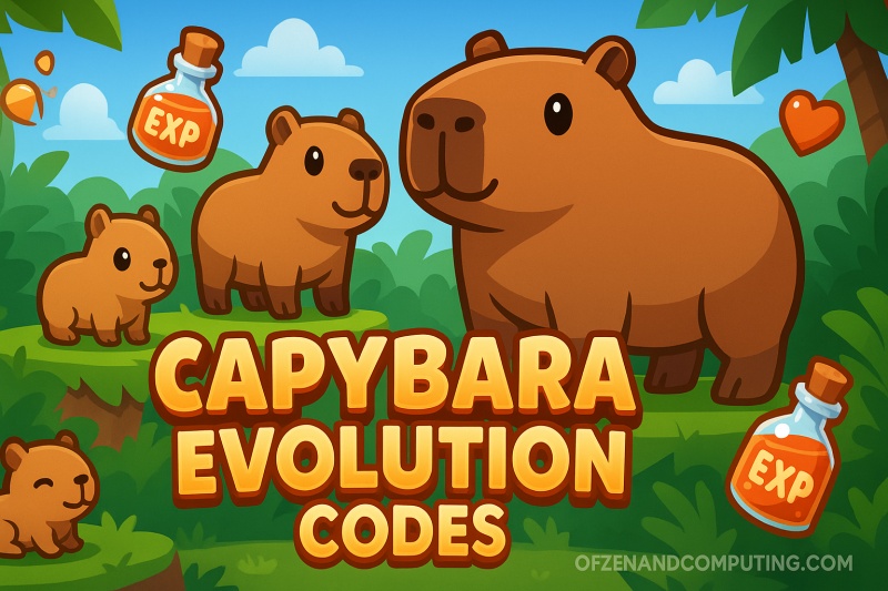 Capybara Evolution Codes 2025