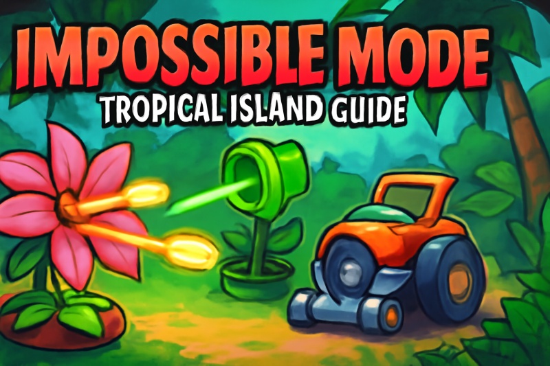 Garden Tower Defense Tropical Island Impossible Mode Buffed Guide