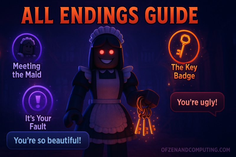 How to Get All Endings & Badges in Convince the Crazy Maid to Let You Free
