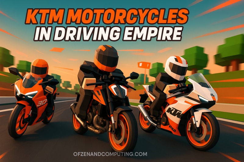 How to Get KTM Motorcycles in Driving Empire