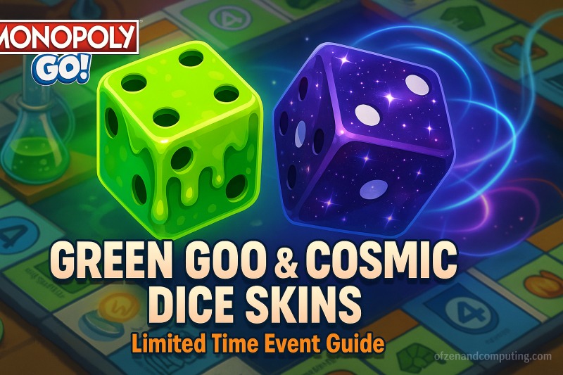 Monopoly GO - How to Get Green Goo & Cosmic Dice Skins