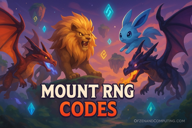 Mount RNG Codes 2025