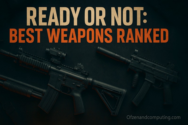 Ready Or Not - Best Weapons Ranked (2025 Tier List)