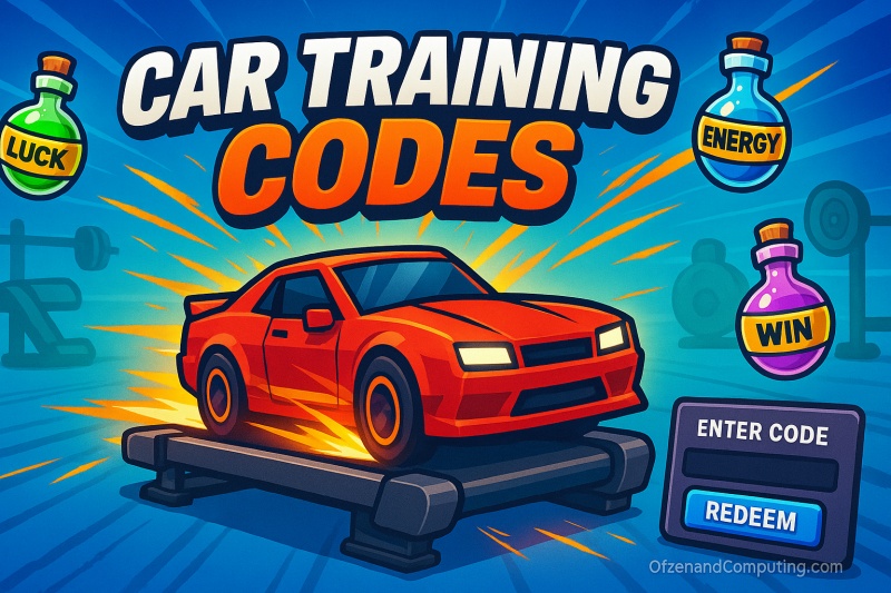 Roblox Car Training Codes 2025