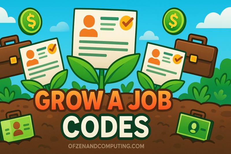 Roblox Grow a Job Codes 2025
