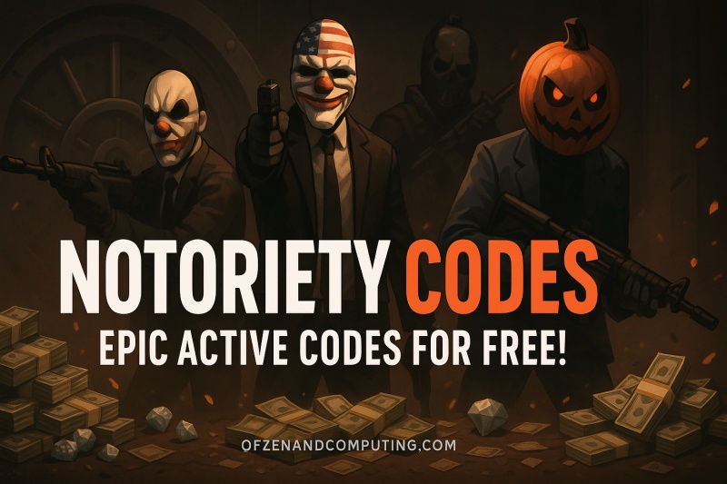 Roblox Notoriety Codes 2025