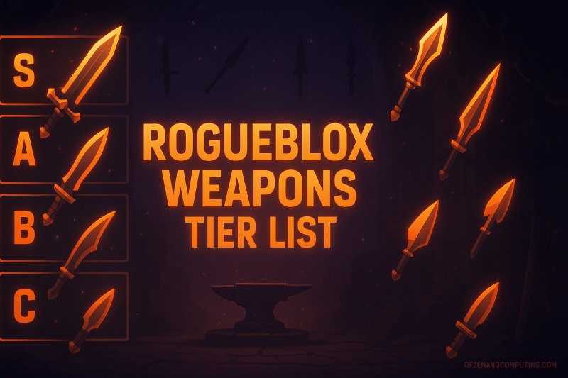 RogueBlox Weapons Tier List 2025
