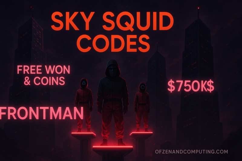 Sky Squid Game Codes 2025