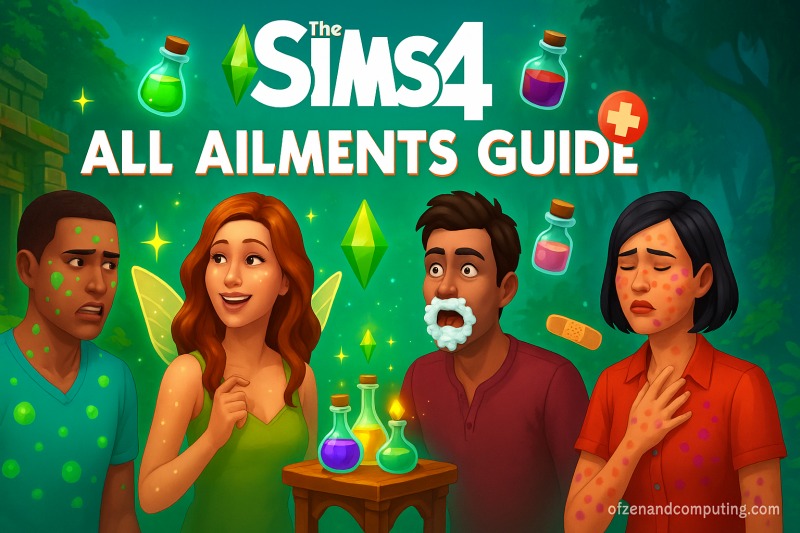 The Sims 4 All Ailments How to Cure Every Disease