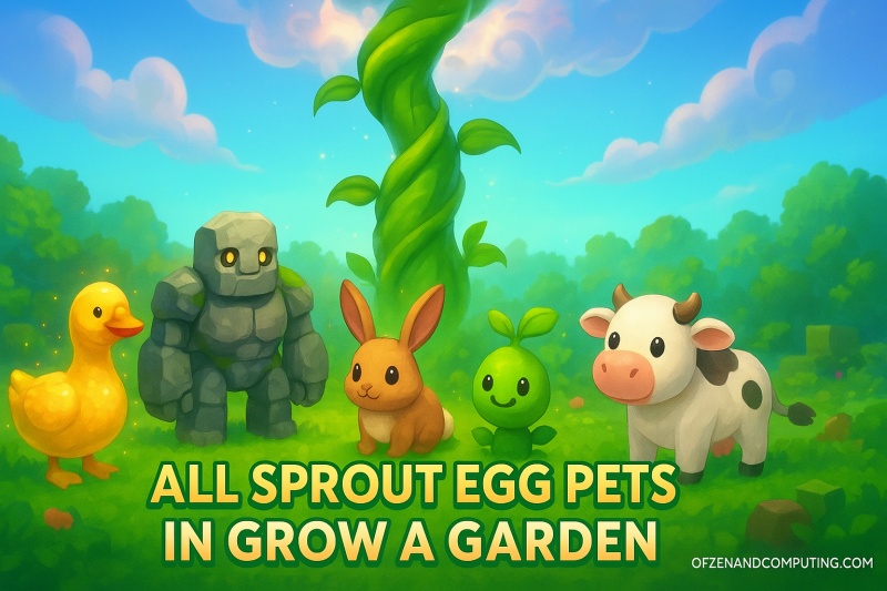 All Sprout Egg Pets in Grow a Garden