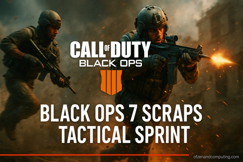 Black Ops Removes Tactical Sprint