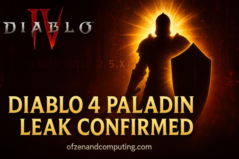 Diablo 4 Paladin Leak