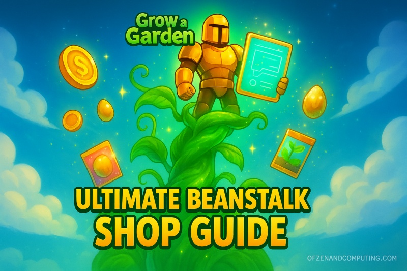 Grow a Garden Beanstalk Shop Guide