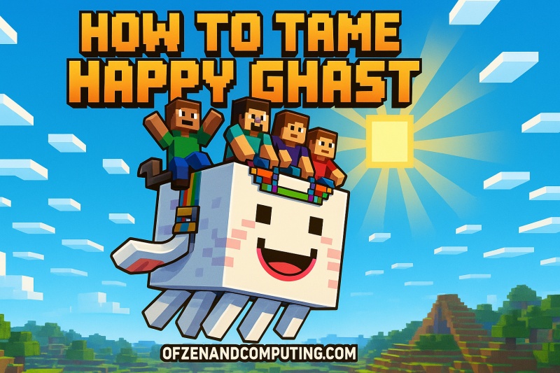 How to Tame Happy Ghast in Minecraft