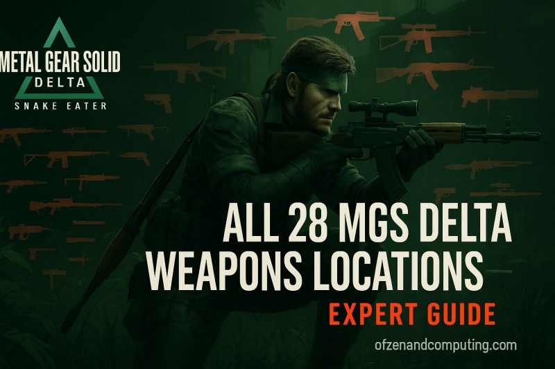 MGS Delta Snake Eater Weapons