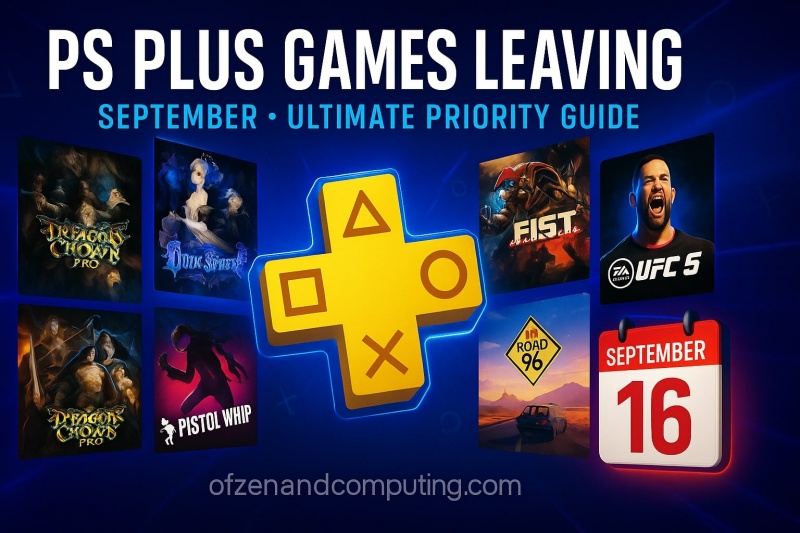 PS Plus Games Leaving September