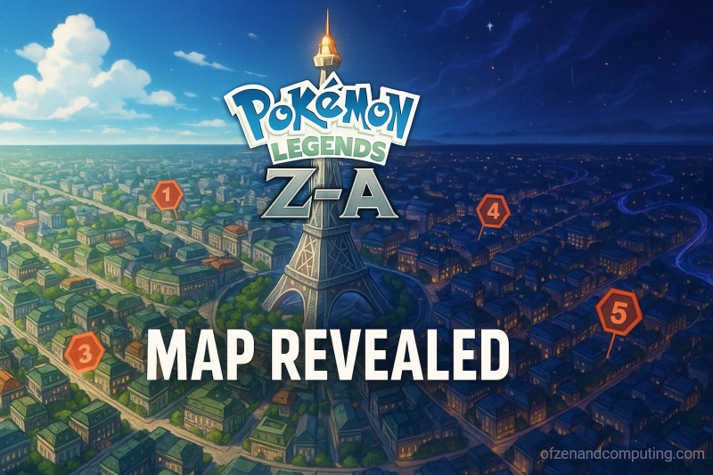 Pokemon Legends Z-A Lumiose City Map