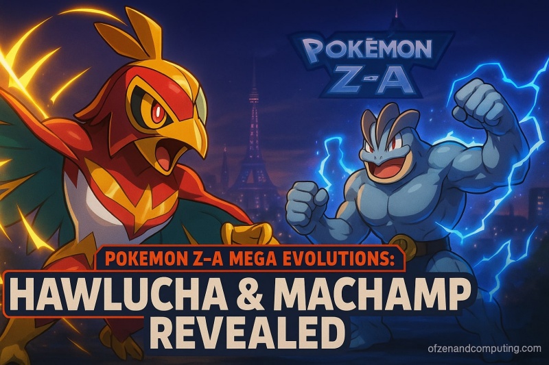 Pokemon Z-A Mega Hawlucha & Machamp