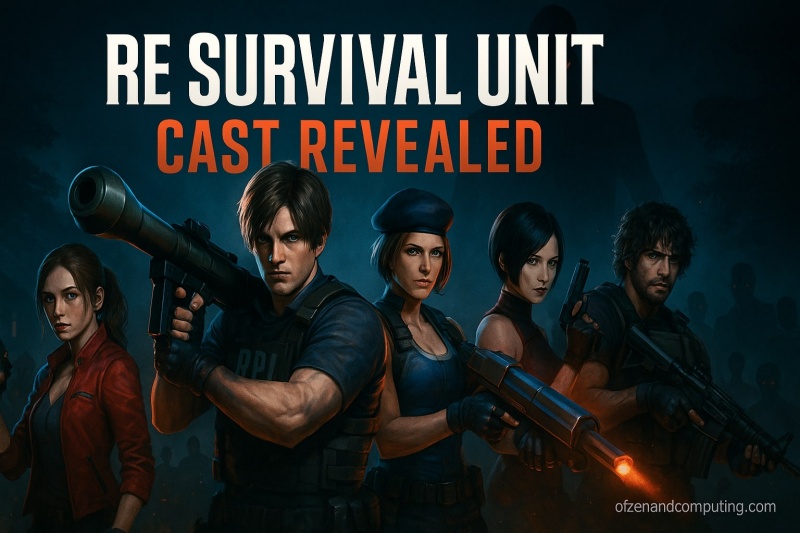 Resident Evil Survival Unit Cast
