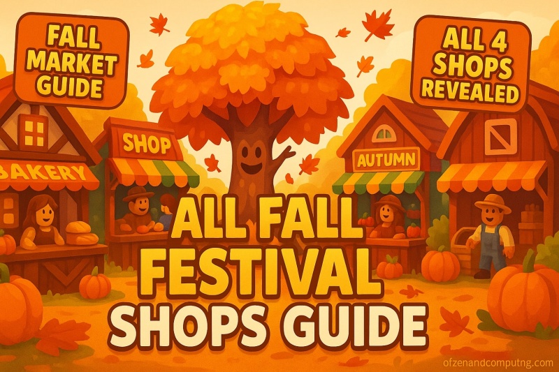 All Fall Festival Shops in Grow a Garden Fall Market