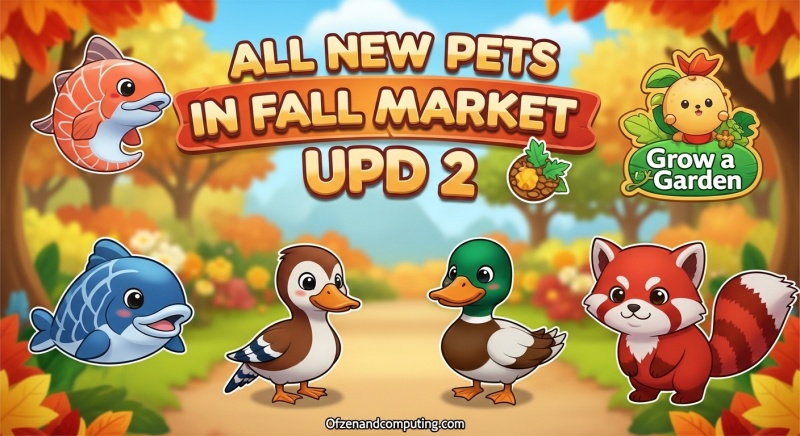 All New Pets in Fall Market