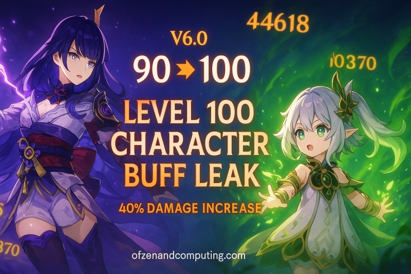 Genshin Impact Level 100 Buff LEAKED