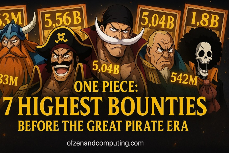 Highest One Piece Bounties Pre-Great Pirate