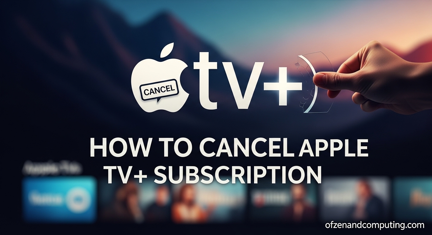 How to Cancel Apple TV+ Subscription