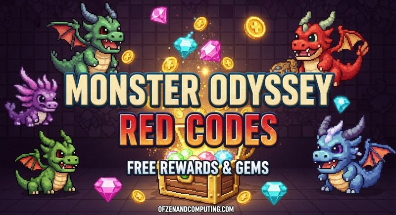 Monster Odyssey RED Codes