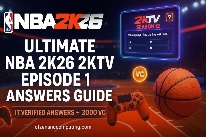 NBA 2K26 2KTV Episode 1 Answers Guide