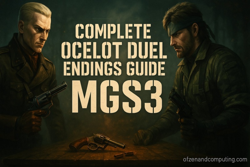 Ocelot Duel Endings MGS Snake Eater Guide