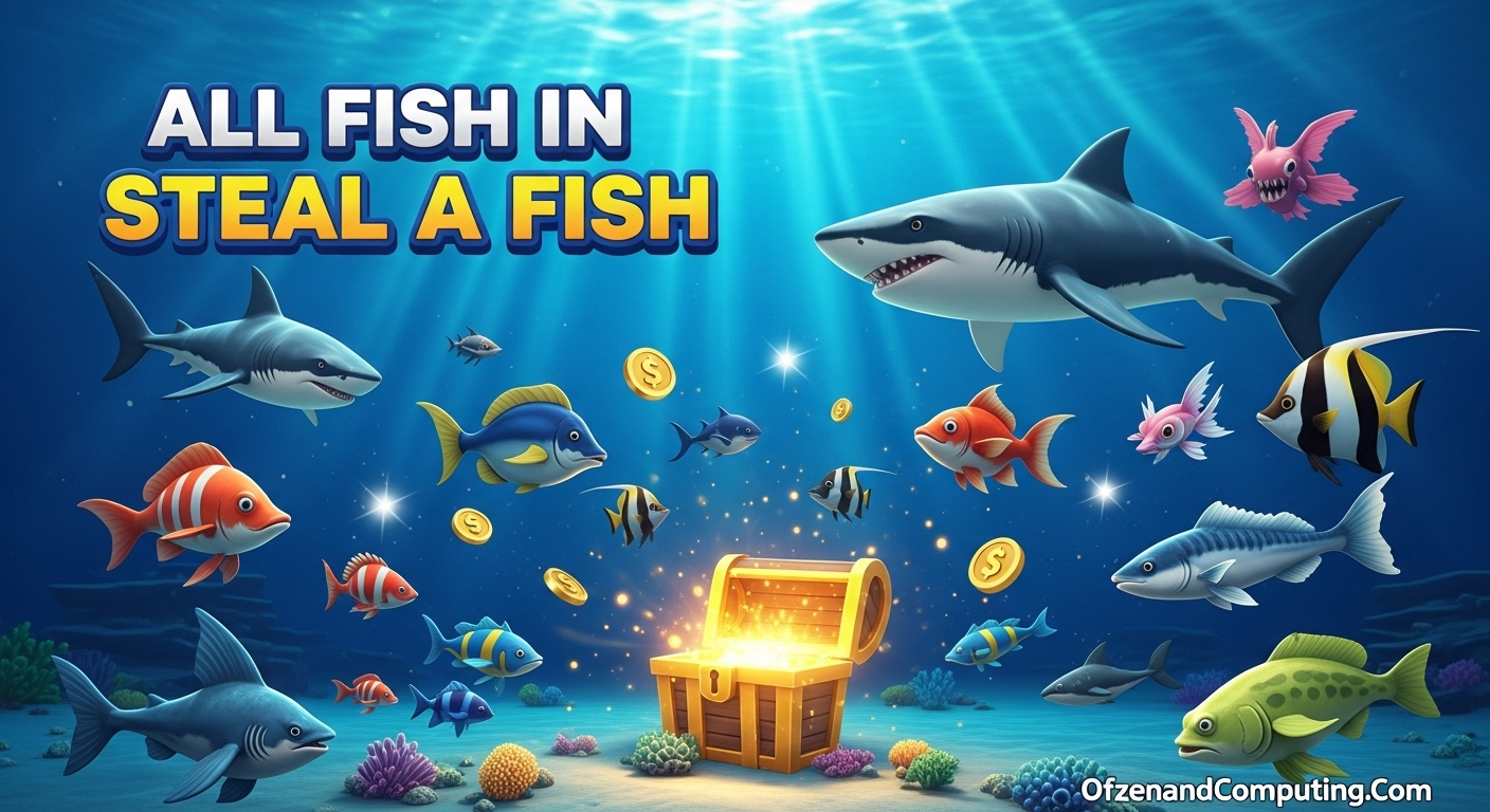 All Fish in Steal a Fish Roblox