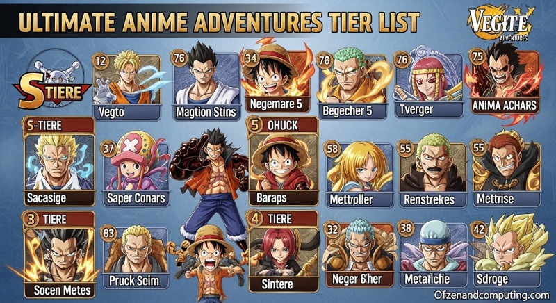 Anime Adventures Tier List