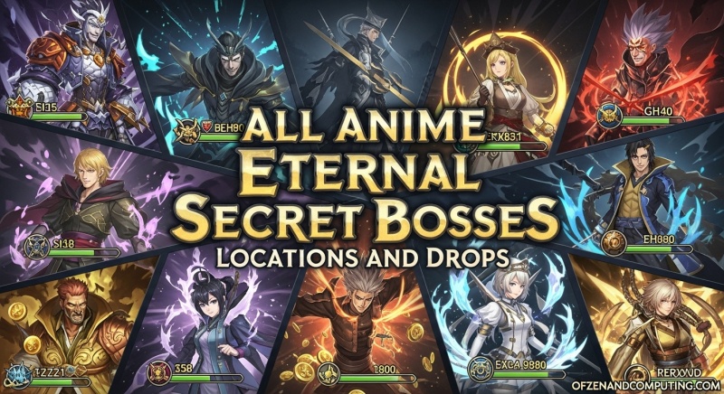 Anime Eternal Secret Boss Locations Drops