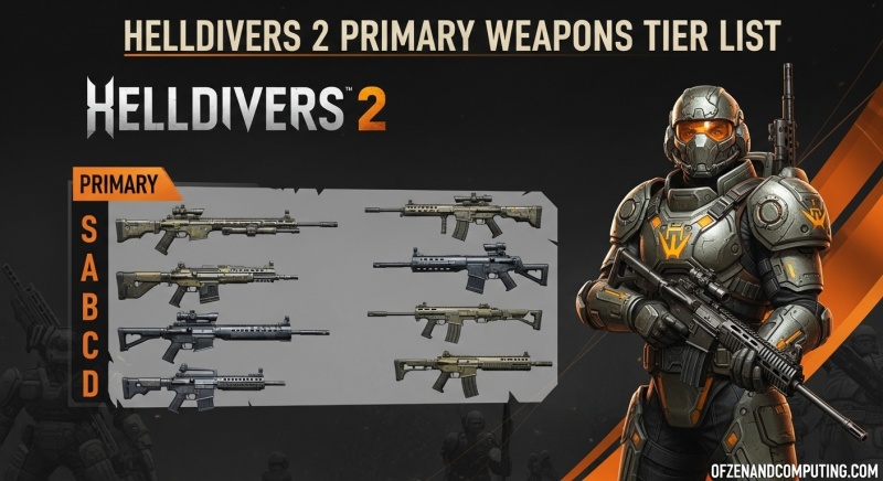 Helldivers 2 Weapons Tier List