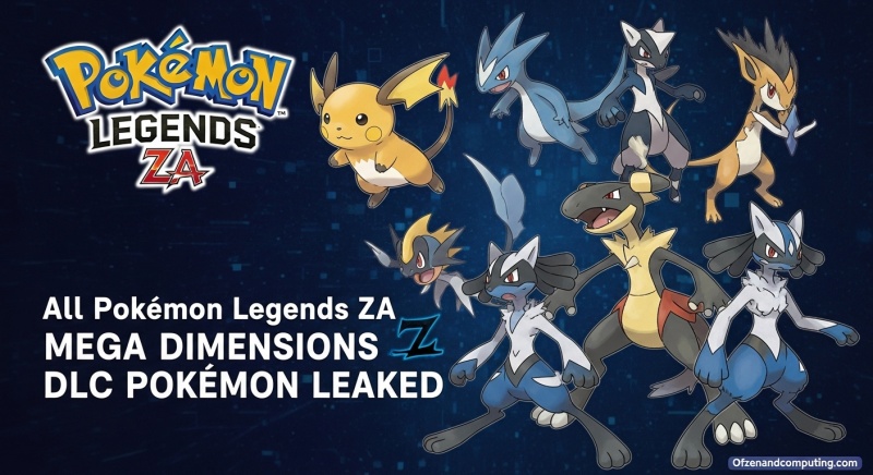 Pokemon Legends ZA Mega Dimensions DLC