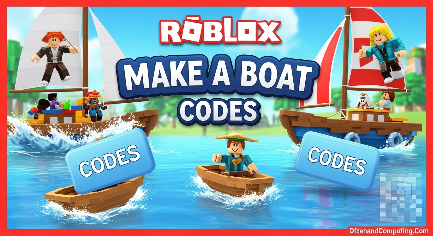 Roblox Make a Boat Codes