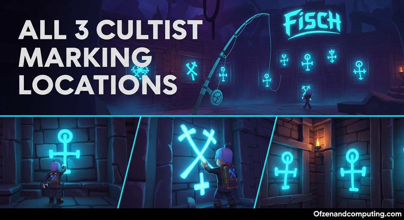 All 3 Cultist Marking Locations in Fisch