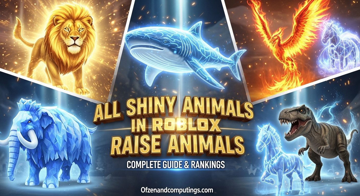 All Shiny Animals Roblox Raise Animals
