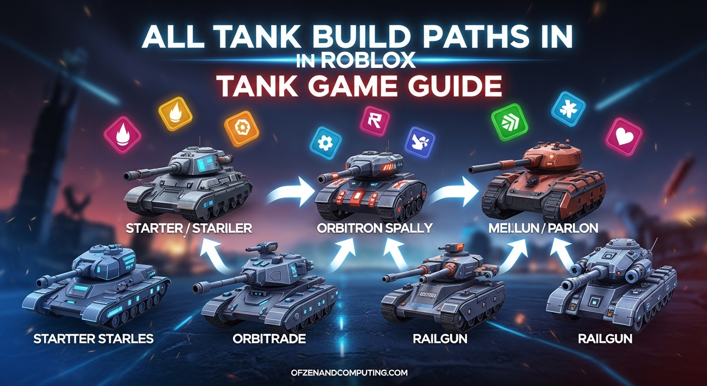 All Tank Build Paths in Roblox Tank Game Guide