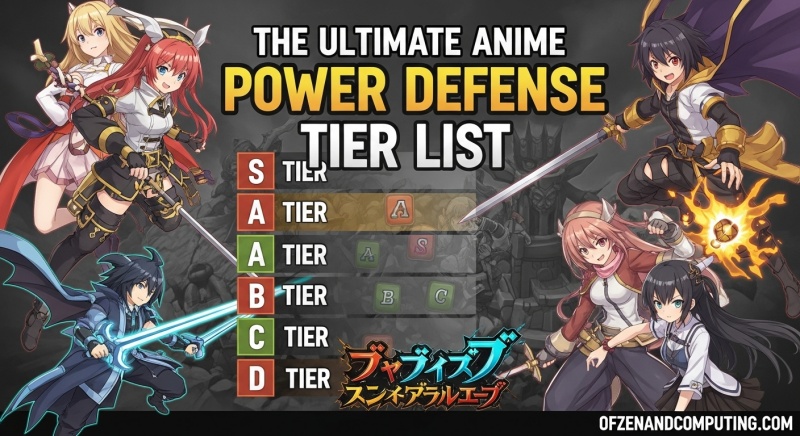 Anime Power Defense Tier List