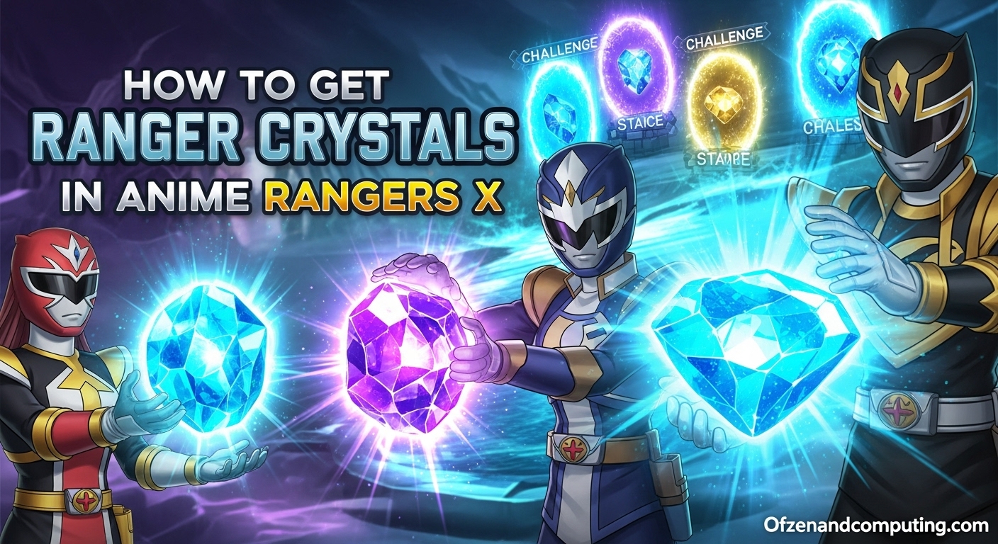 Anime Rangers X Ranger Crystals Guide