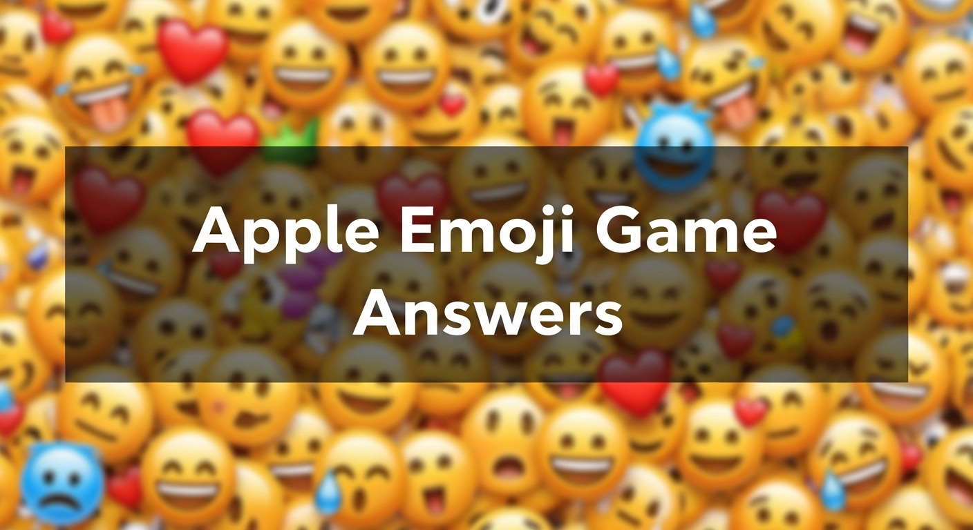 Apple Emoji Game Answers