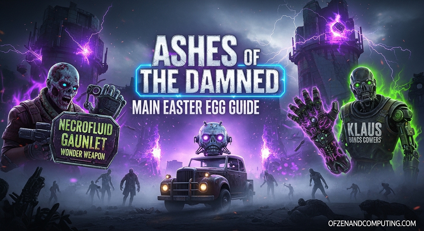 BO7 Zombies Ashes of The Damned Easter Eggs Guide
