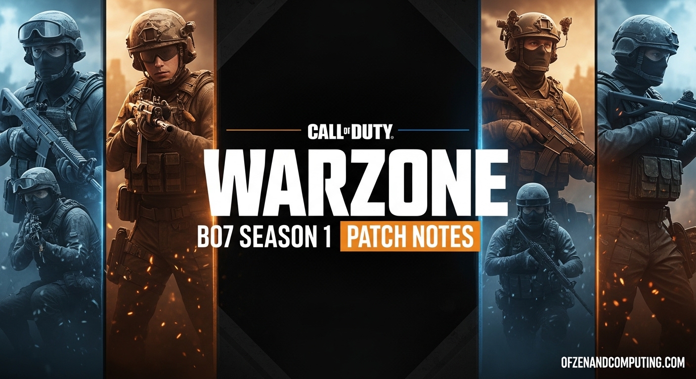 Call of Duty Warzone BO7 Season 1 Early Patch Notes